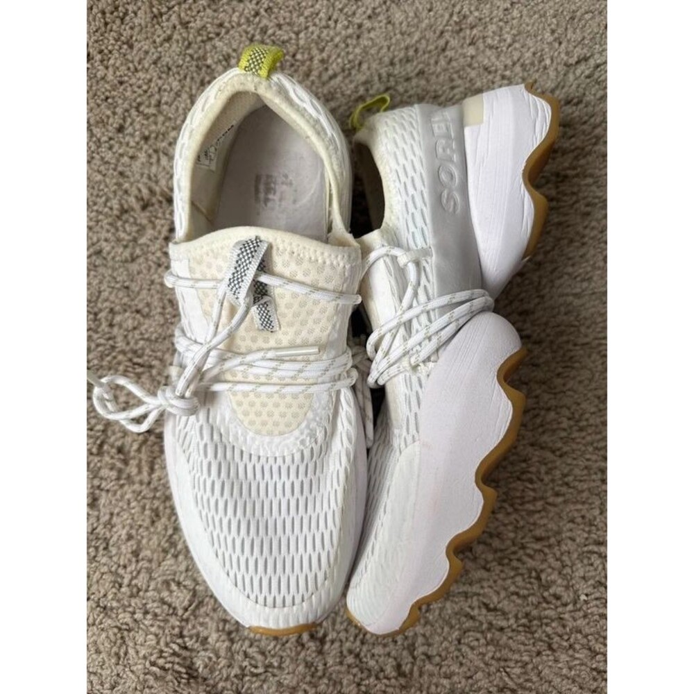 Sorel Kinetic Impact Lace Sneakers White Gum Women’s 9
